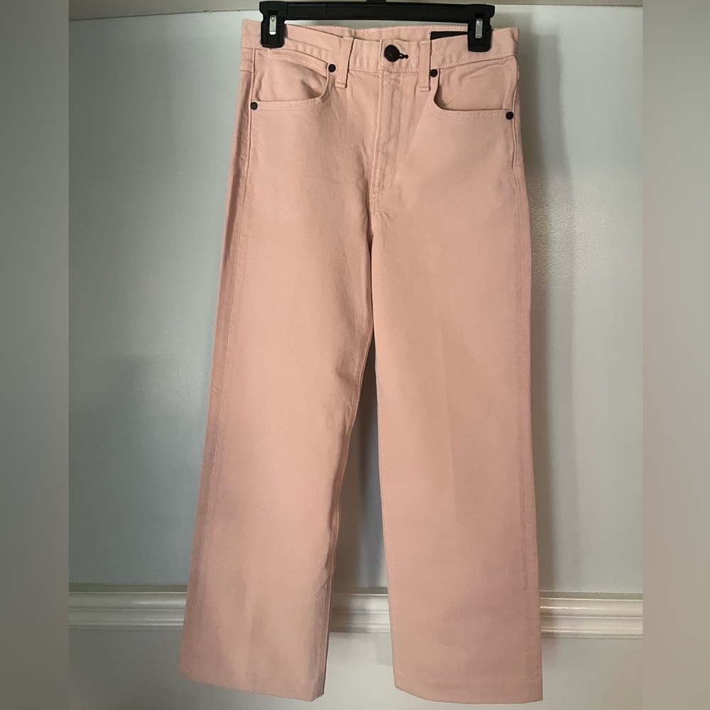 rag & bone Blush Pink Wide-Leg Jeans
